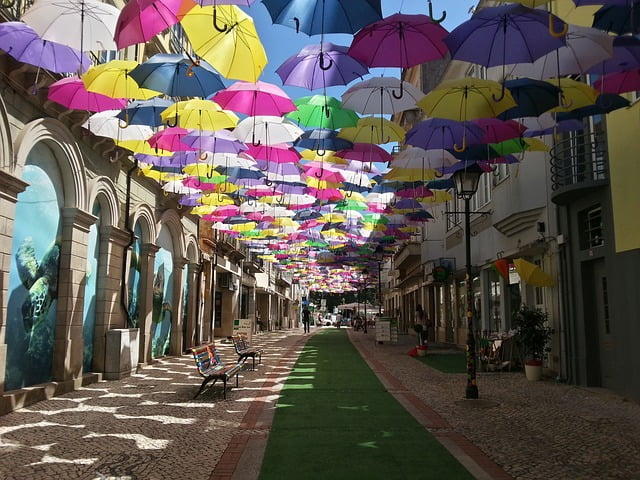 Águeda, parapluies